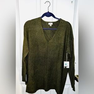 a.n.a. V neck sweater size M